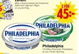 Matöppet Philadelphia erbjuda
