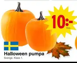 Matöppet Halloween pumpa erbjuda