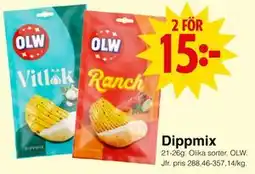 Matöppet Dippmix erbjuda