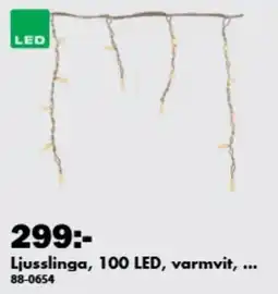 Biltema Ljusslinga, 100 LED, varmvit, ... erbjuda