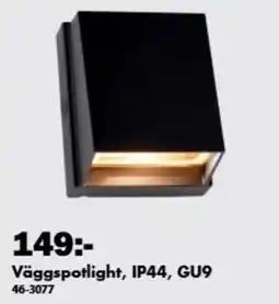 Biltema Väggspotlight, IP44, GU9 erbjuda