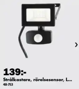 Biltema Strålkastare, rörelsesensor erbjuda