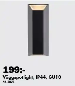 Biltema Väggspotlight, IP44, GU10 erbjuda
