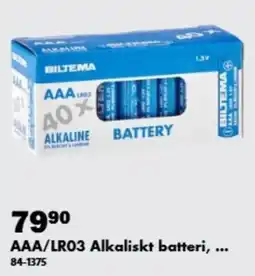 Biltema Biltema aaa/lr03 alkaliskt batteri erbjuda