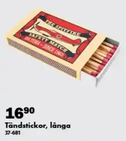 Biltema Tändstickor, långa erbjuda