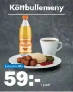 Biltema Köttbullemeny erbjuda