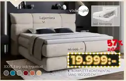 XXXLutz visionight kompletta kontinental-säng erbjuda