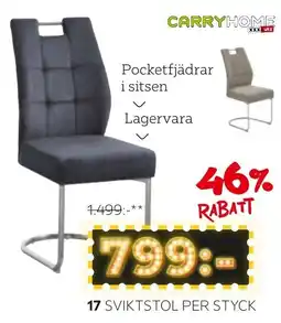 XXXLutz Carryhome sviktstol erbjuda