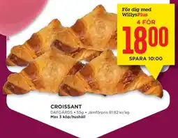 Willys Croissant erbjuda