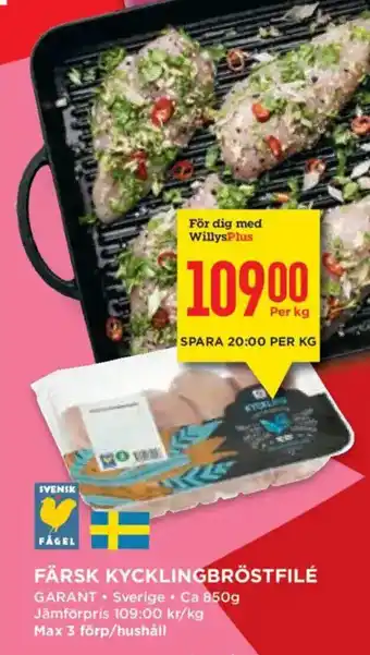 Svenik färsk kycklingbröstfilé
