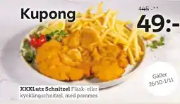 XXXLutz Kupong XXXLutz Schnitzel erbjuda