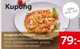 XXXLutz Kupong Spaghetti Pomodoro erbjuda