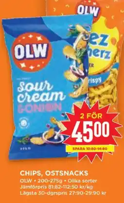 Willys Chips, ostsnacks erbjuda