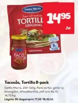 Hemköp Santa Maria tortilla erbjuda