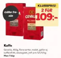 Hemköp Gevalia kaffe erbjuda