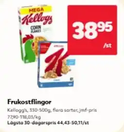 Hemköp Kellogg's frukostflingor erbjuda