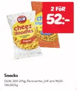 Hemköp Olw cheez doodles erbjuda