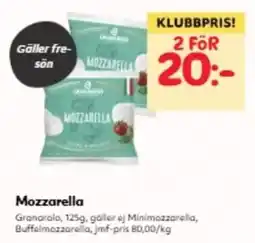 Hemköp Granarola Mozzarella erbjuda