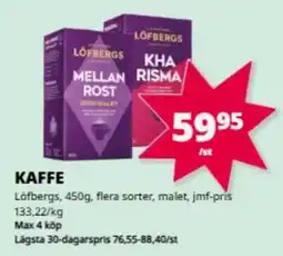 Tempo Löfbergs kaffe erbjuda