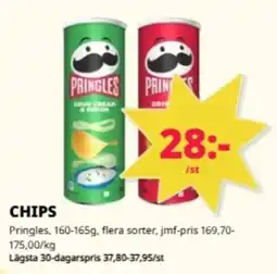 Tempo Pringles chips erbjuda