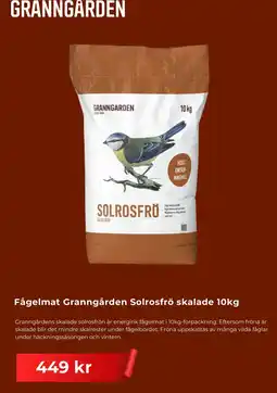 Granngården Granngården fågelmat solrosfrö skalade erbjuda