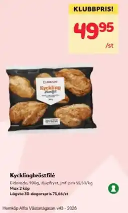 Hemköp Kycklingbröstfilé erbjuda