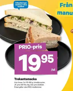 City Gross Trekantsmacka erbjuda
