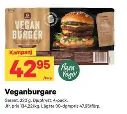 City Gross Garant veganburgare erbjuda