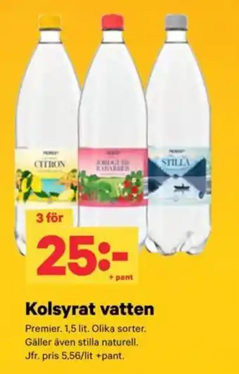 Premier kolsyrat vatten