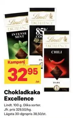 City Gross Lindt Chokladkaka Excellence erbjuda