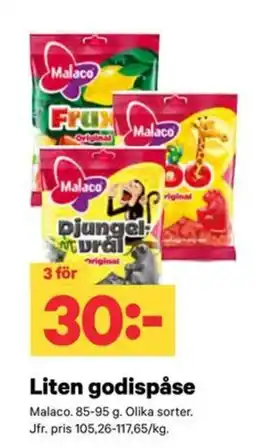 City Gross Malaco liten godispåse erbjuda