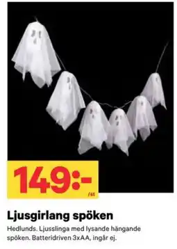 City Gross Hedlunds ljusgirang spöken erbjuda