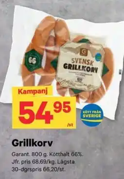 City Gross Garant grillkorv erbjuda