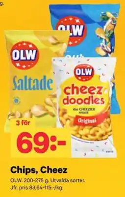 City Gross Olw chips, cheez erbjuda
