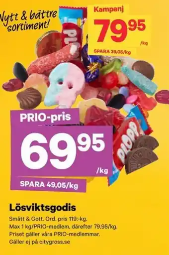 Lösviktsgodis