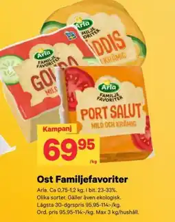 City Gross Arla Ost Familjefavoriter erbjuda