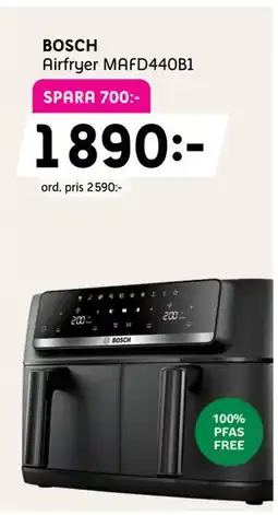 Elon BOSCH Airfryer MAFD440B1 erbjuda
