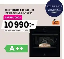 Elon ELECTROLUX EXCELLENCE Inbyggnadsugn XOP3PBK erbjuda