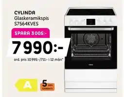 Elon CYLINDA Glaskeramikspis S7564KVES erbjuda