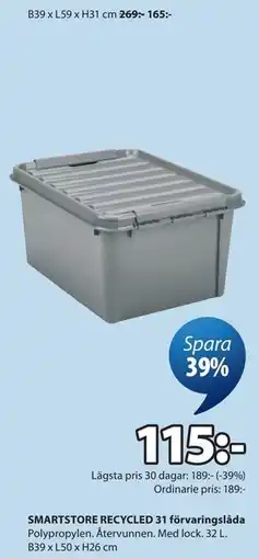 JYSK SMARTSTORE RECYCLED 31 förvaringslåda erbjuda