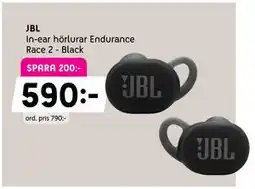 Elon JBL In-ear hörlurar Endurance Race 2 - Black erbjuda