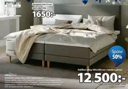 JYSK BJORSUND ställbar säng + KOLA bäddmadrass erbjuda