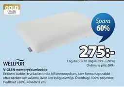 JYSK VIGLEN memoryskumkudde erbjuda