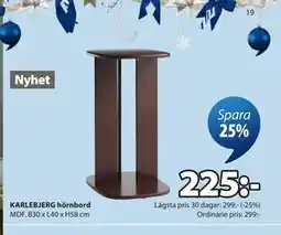 JYSK KARLEBJERG hörnbord erbjuda