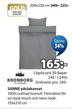 JYSK SANNE påslakanset erbjuda