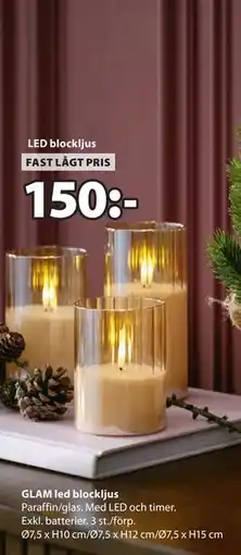 JYSK GLAM led blockljus erbjuda