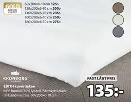 JYSK EDITH kuvertlakan erbjuda