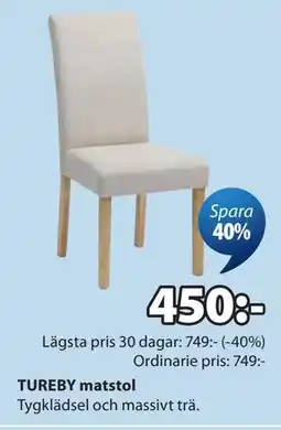 JYSK TUREBY matstol erbjuda
