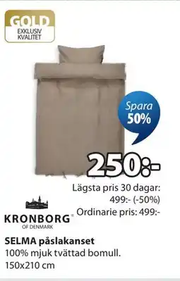 JYSK SELMA påslakanset erbjuda