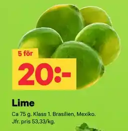 City Gross Lime erbjuda